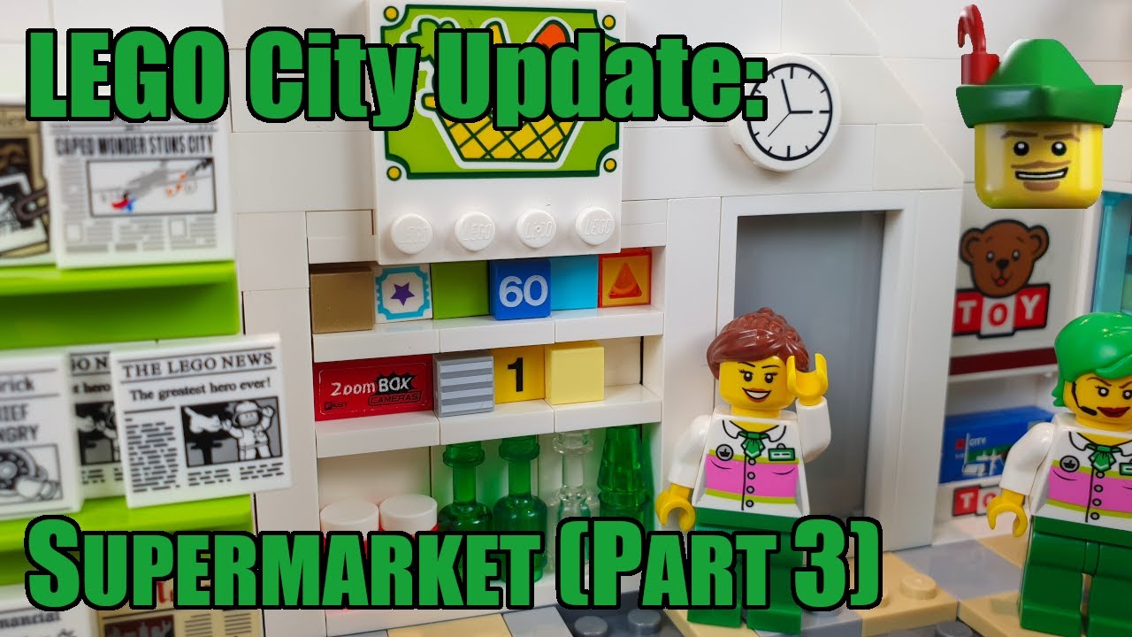 LEGO Supermarket MOC (Part 3) - Stockroom, Booze & Papers 🛒🏪🏹