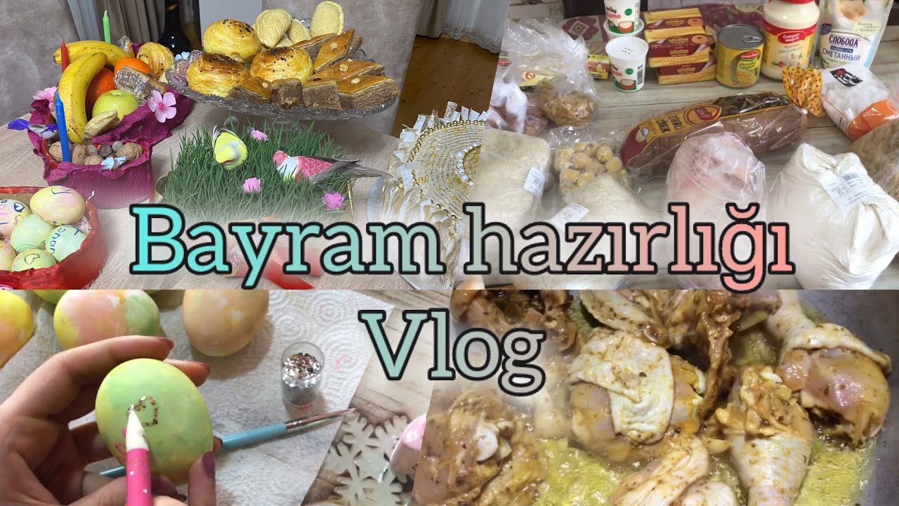 Bayram Xonçasııı Hazırladım🌸🥰 İftara nələr bişirdimm? Bir günüm necə keçdi . Uzun Vlog☺️