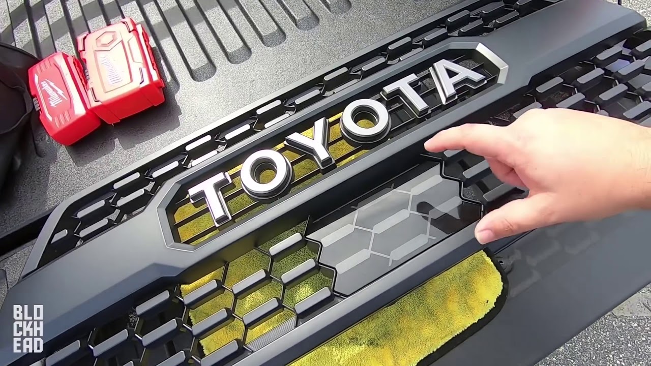 2016-2019 Tacoma TRD PRO grille grill install (with TSS sensor)