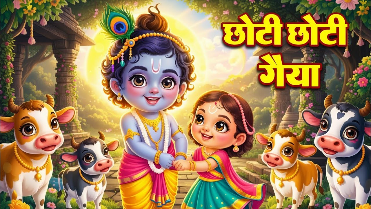 छोटी छोटी गैया - Choti Choti Gaiya Chote Chote Gwal | Krishna Bal Leela | Little Krishna Song