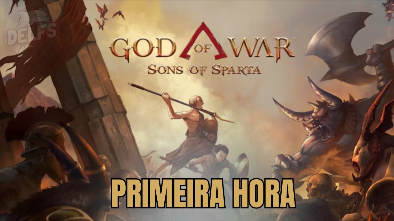GOD OF WAR SONS OF SPARTA - A PRIMEIRA HORA DE GAMEPLAY