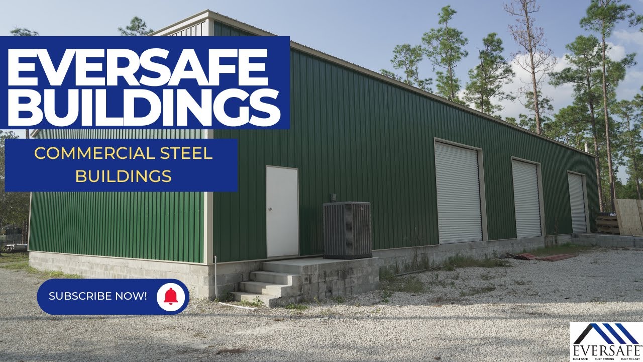 Commercial Steel Buildings by Eversafe - Commercial Machine Shops, Banquet Halls and Bulk Storage.