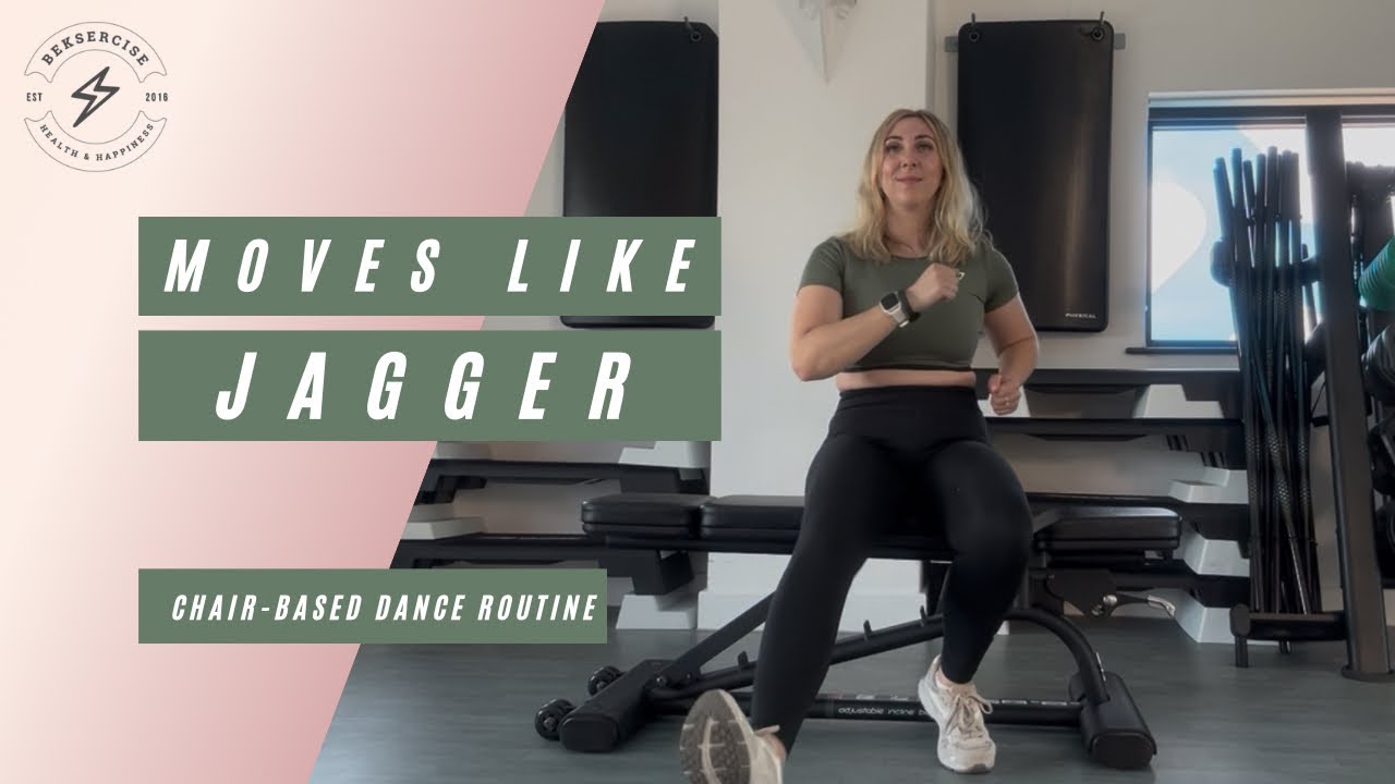 MOVES LIKE JAGGER | Maroon 5 chair-based workout | exercise from your sofa