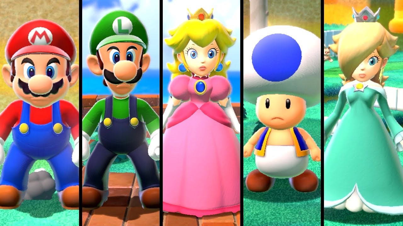 Super Mario 3D World - All Mega Mushroom Levels