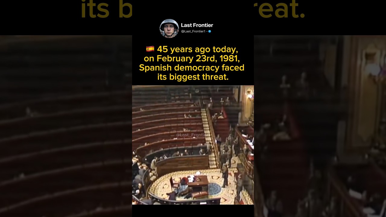 The day Spain&rsquo;s democracy almost ended. (23F 1981) #shorts