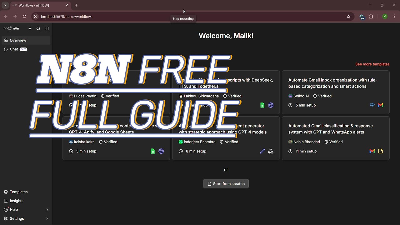 How to RUN N8N FOR FREE - N8N free hosting set up FULL GUIDE