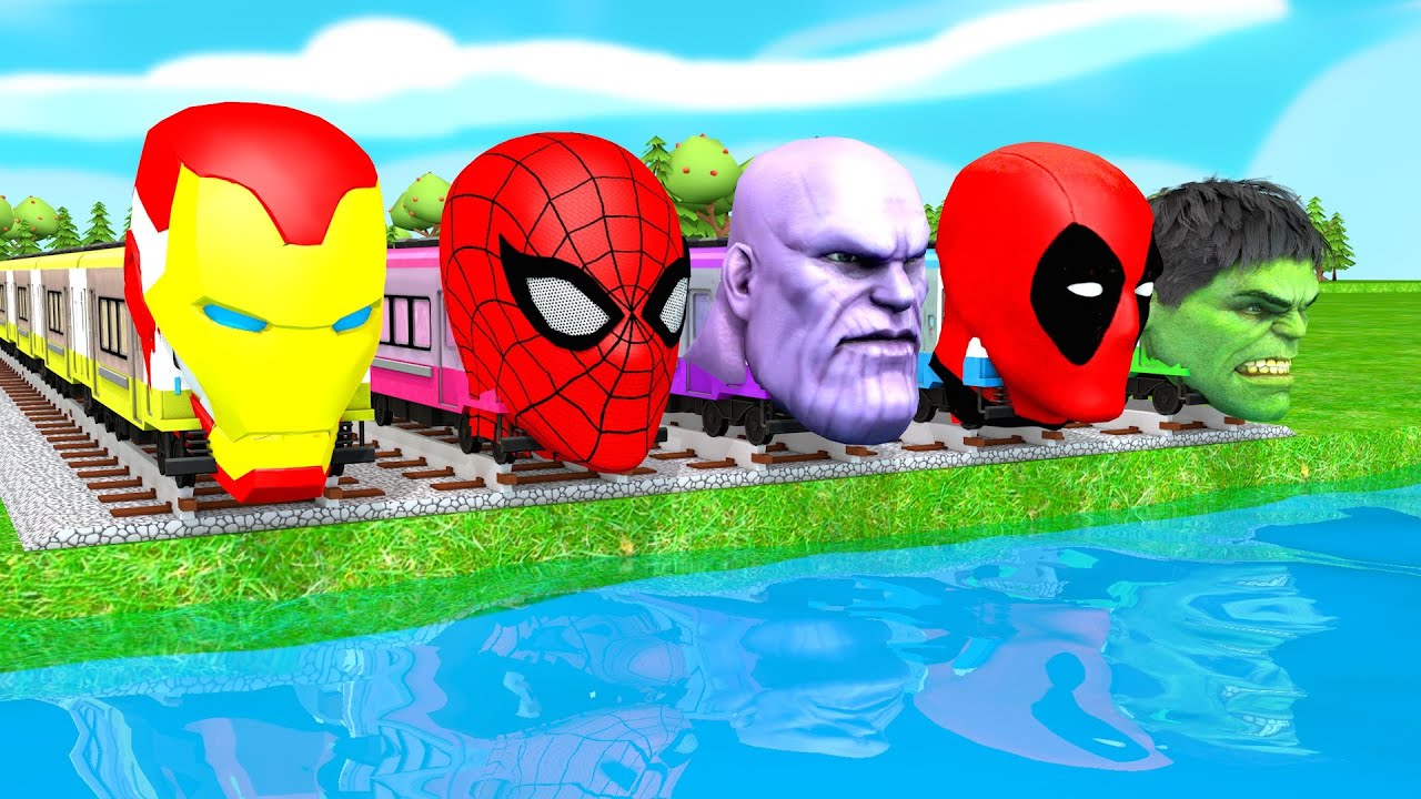 [踏切アニメ] あぶない電車 TRAIN Climbing Pyramid 🚦Fumikiri3D Railroad Crossing Animation #1