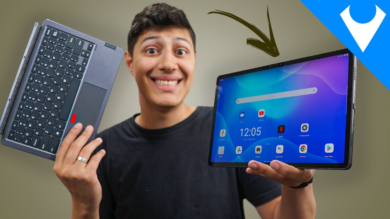 Adeus NOTEBOOK Fraco! O MELHOR Tablet com teclado *barato* Lenovo P11 PRO