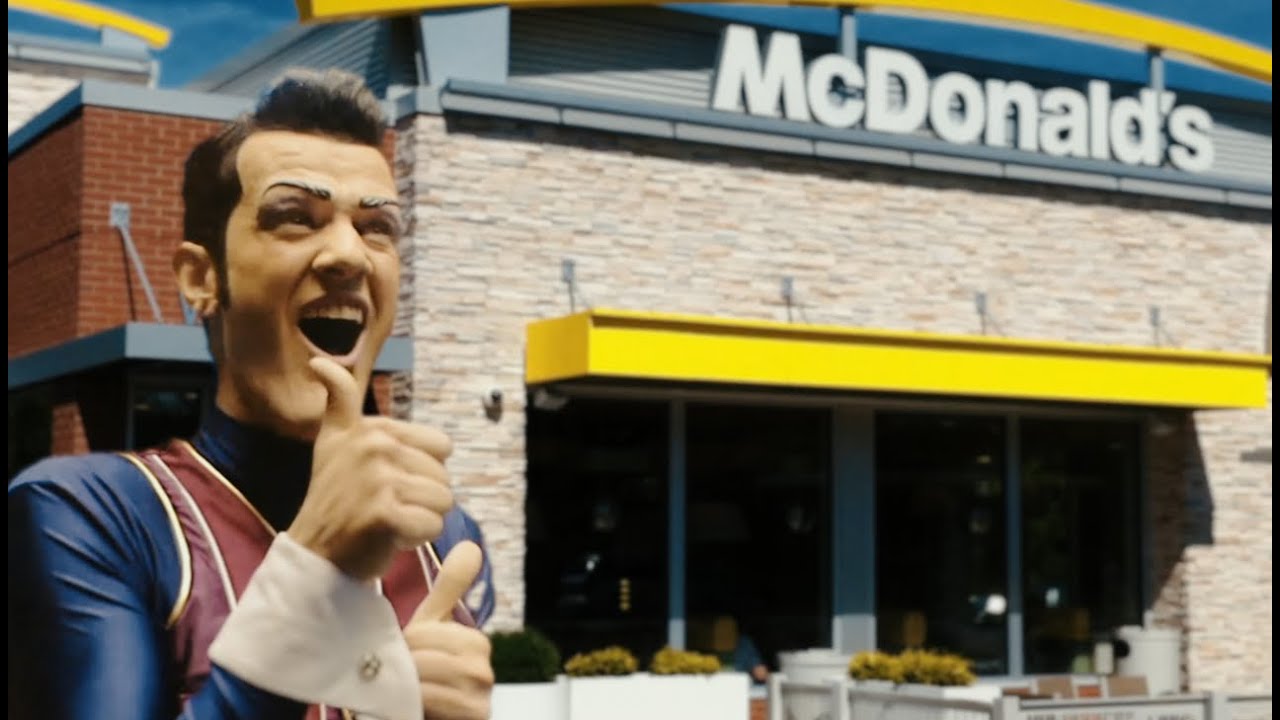 Robbie Rotten goes to McDonalds