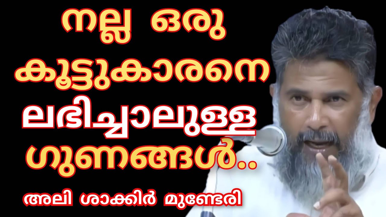 ഒരു നല്ല കൂട്ടുകാരനെ ലഭിച്ചാലുള്ള അനുഗ്രഹങ്ങൾ.. Alishakkirmunderi | അലി ശാക്കിർ മുണ്ടേരി