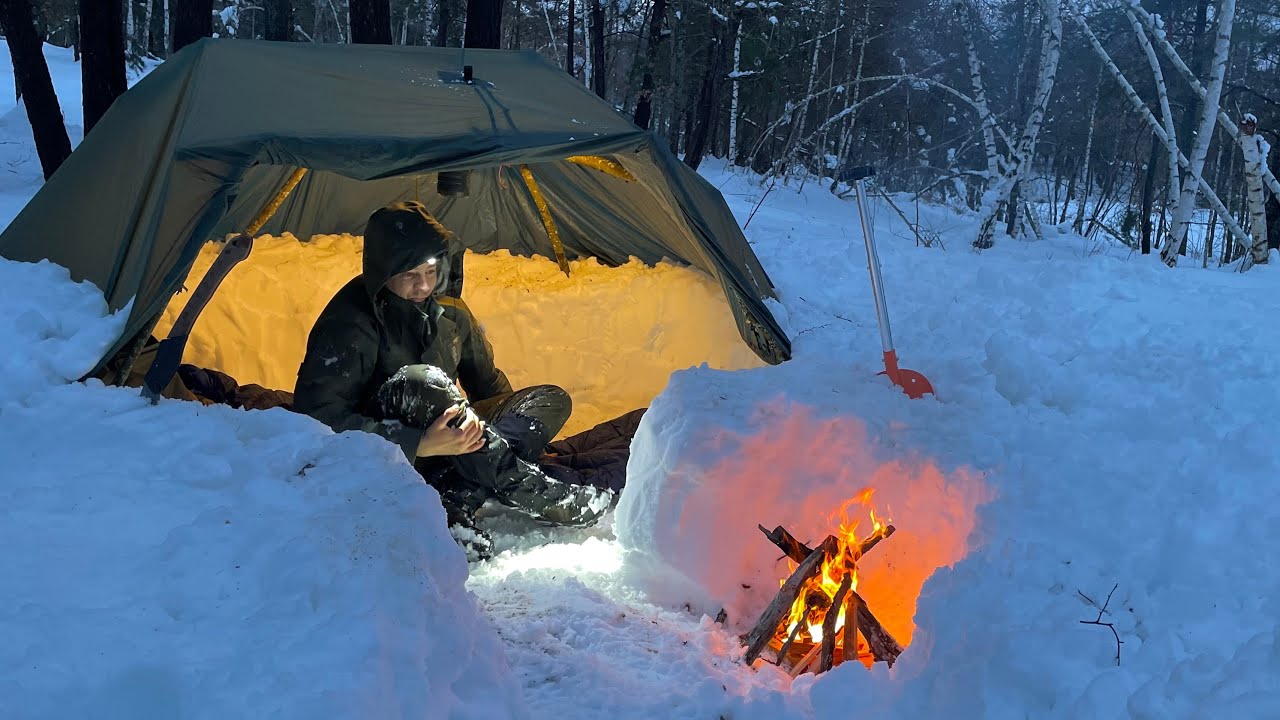 -30C ❄️The Real Story Behind Bushcraft Survival Camping Snow