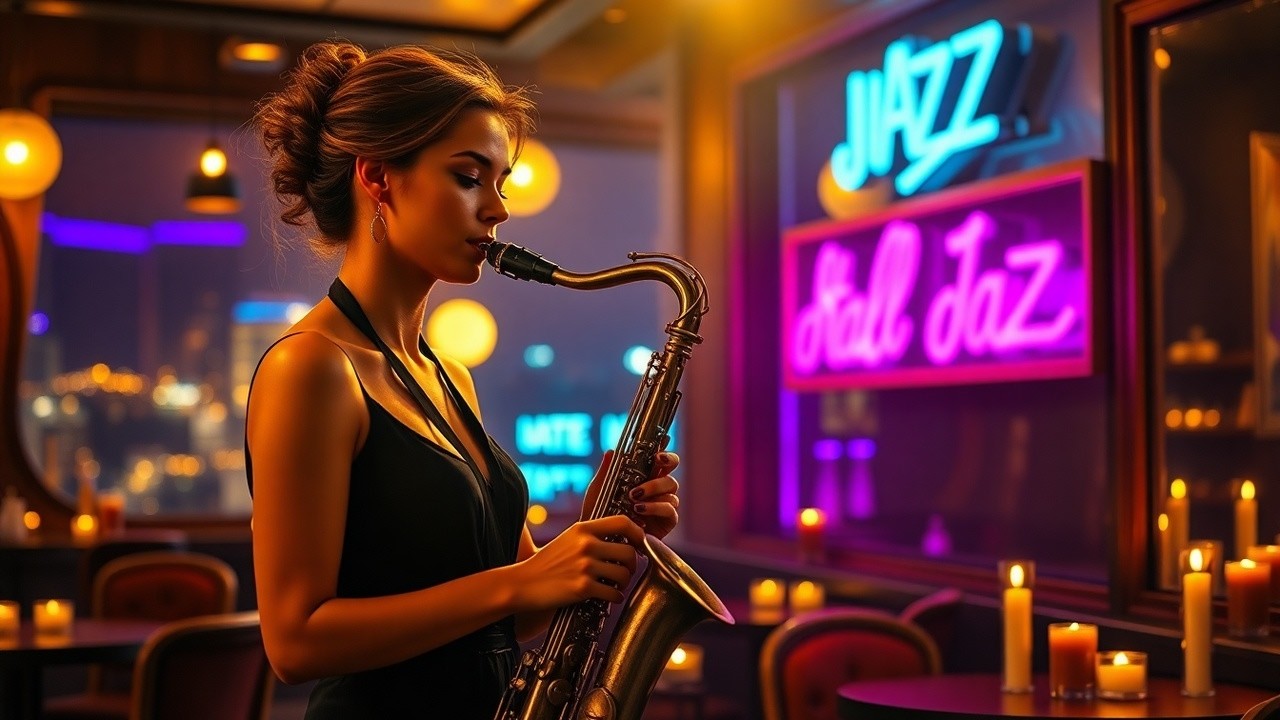 Midnight Jazz Lounge ✨ Smooth Saxophone Nights