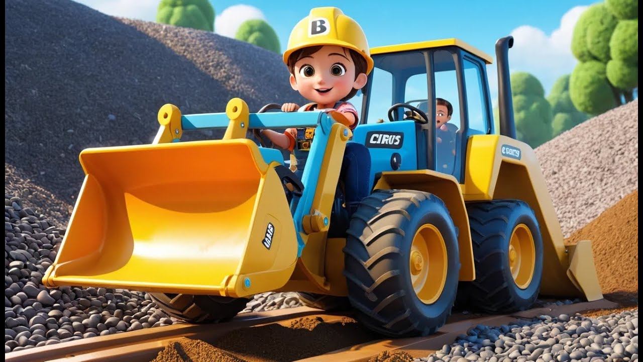 Bulldozer at the Building Site | Big Machine Song for Kids | Construction Adventure Rhyme