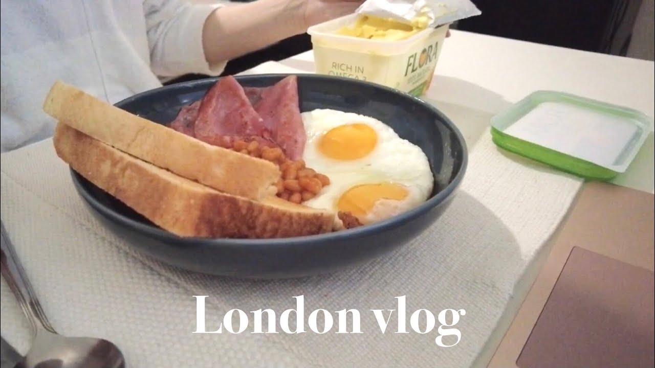 sub【London vlog#3】ロンドン一人暮らしの休日🇬🇧自炊・買い物・散歩🍳🛍🚶‍♀️