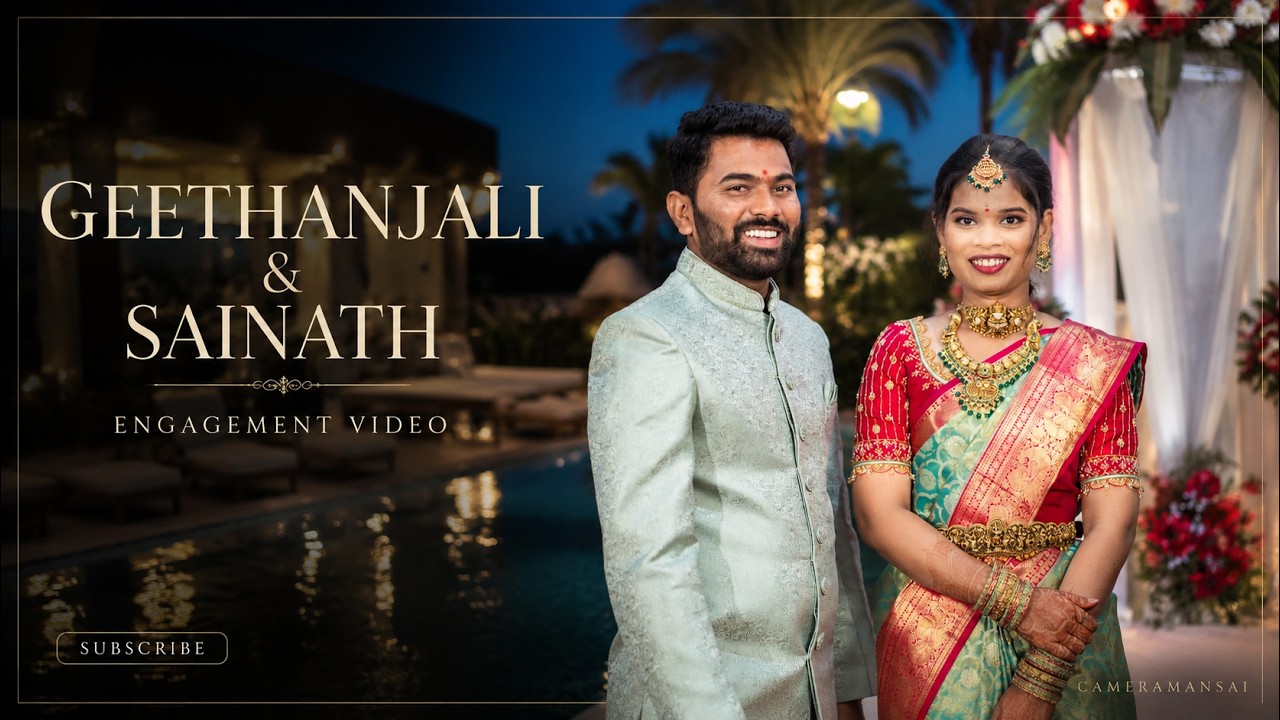 Geetha + Sai Ram Engagement Teaser || CAMERAMAN SAI