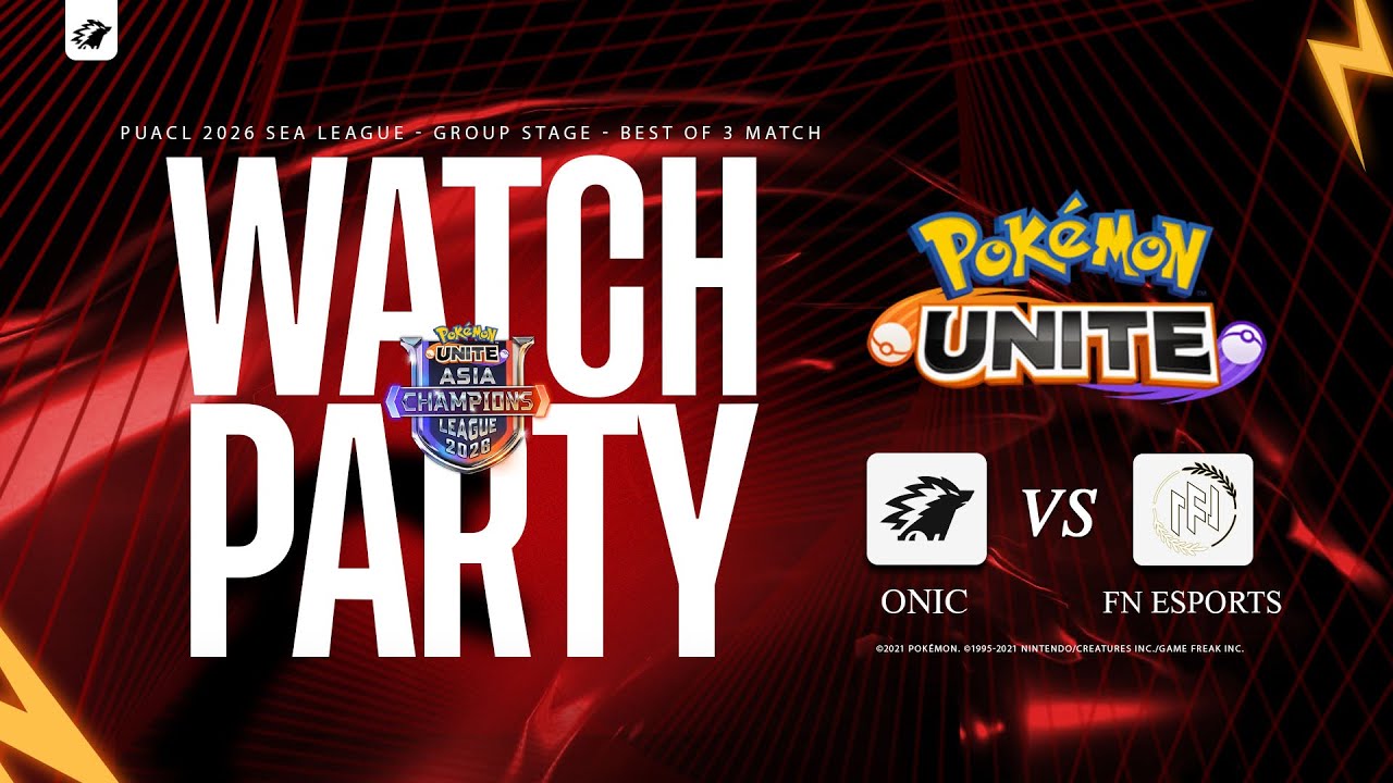 RESTREAM ONIC VS FULL SENSE Pokémon UNITE Asia Champions League 2026 Southeast Asia League