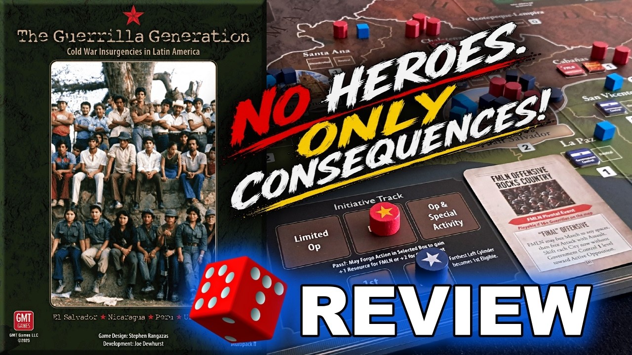 The Guerrilla Generation REVIEW | Cold War Political Wargame | GMT COIN Series Board Game
