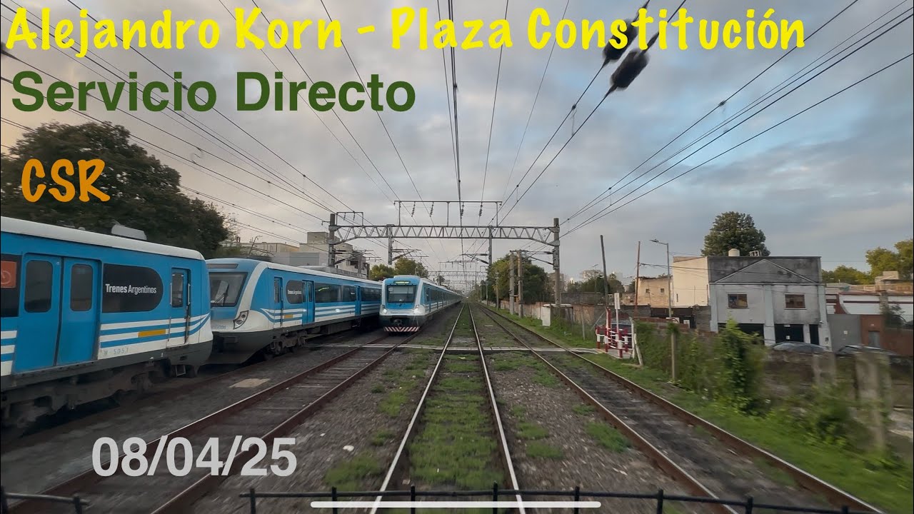 Cabview | Trenes Argentinos | A. Korn - Plaza C. | 08/04/25 #기차 #train #world #railway #argentina