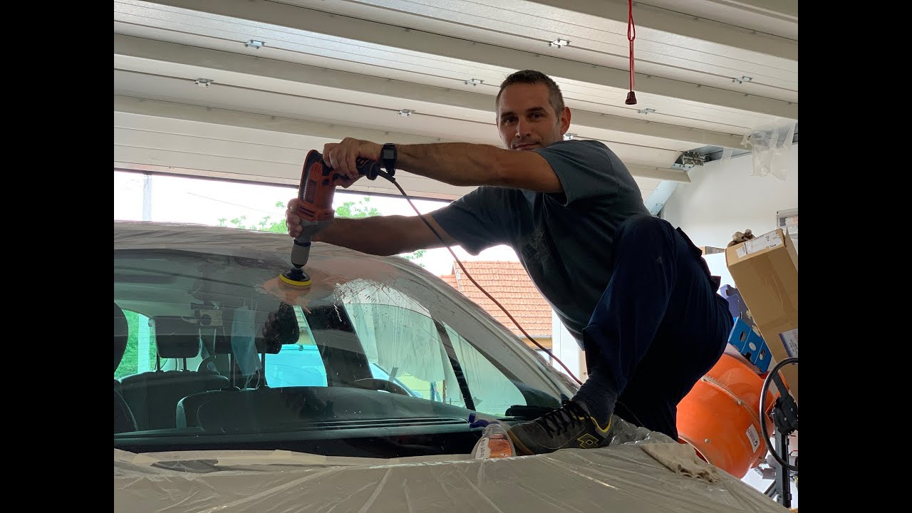 Szélvédő polírozás, Windscreen polishing with cerium oxide