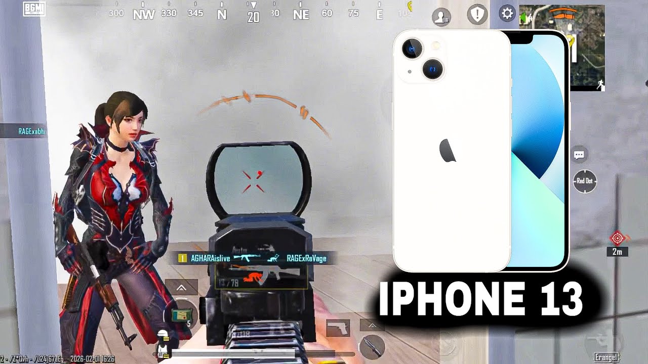 IPHONE 13 😍 BGMI 🔱