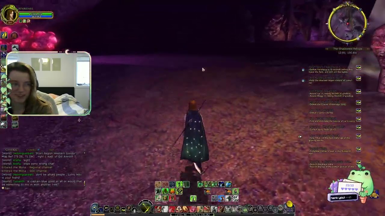 Attempting to 100% lotro day 183: ittie bittie stream in moria????