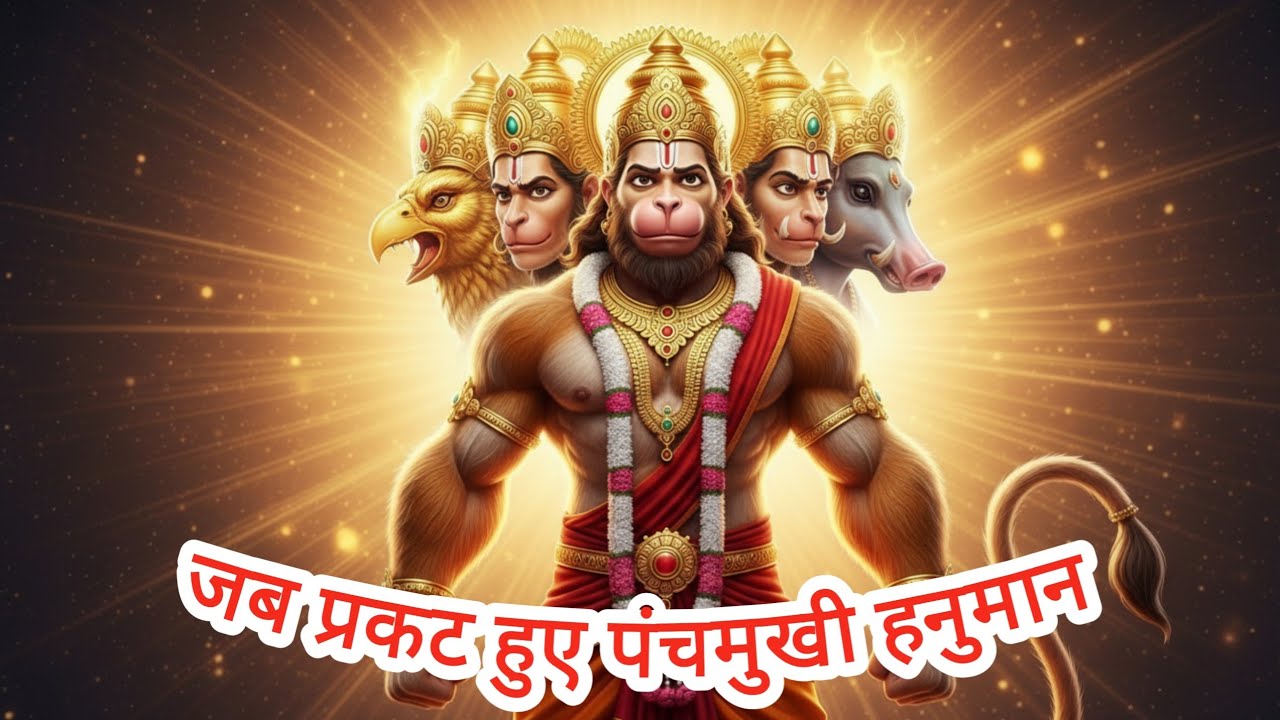 जब प्रकट हुए पंचमुखी हनुमान||mythological video||