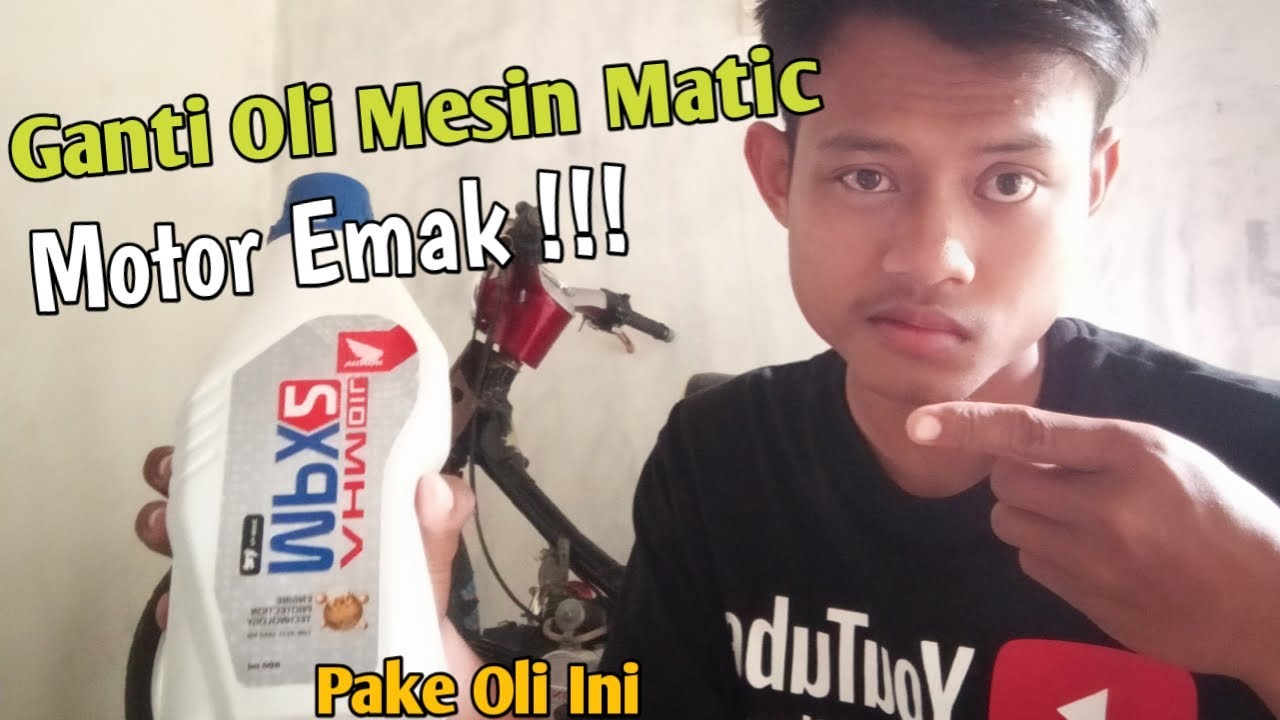 Cara Ganti Oli Mesin Motor Matic || Sangat Mudah Versi 2020