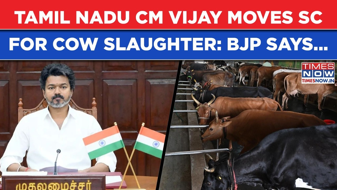Tamil Nadu Cow Slaughter Ban: TVK's CM Vijay Moves Supreme Court Against Madras HC Order| BJP Reacts