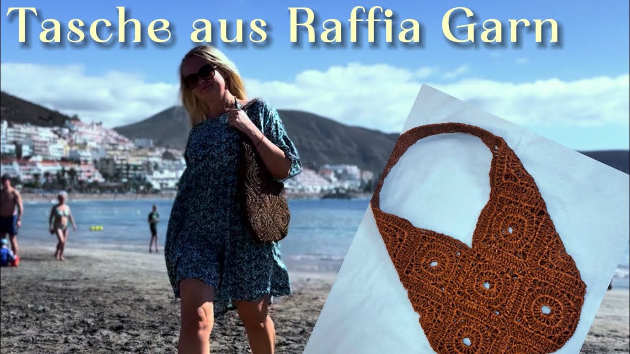 Raffia Tasche häkeln | DIY Sommer Tasche,für Anfänger geeignet 💡