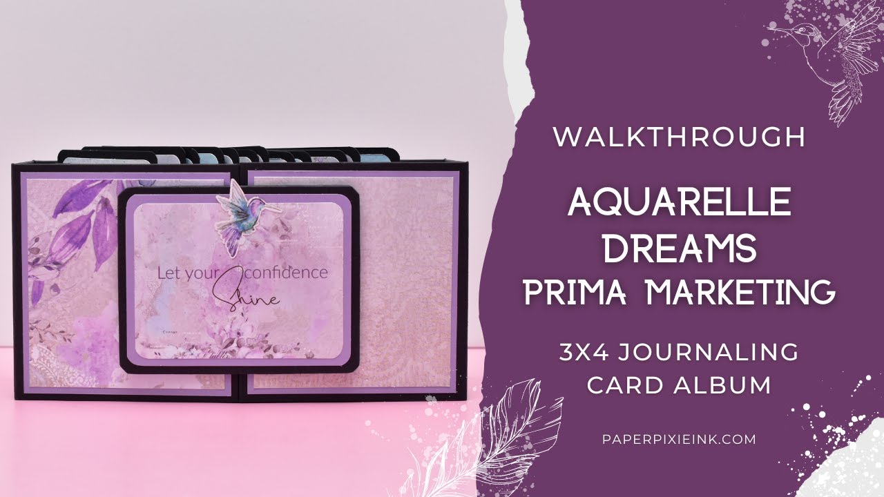 Flip Through My Aquarelle Dreams Journaling Card Album | Featuring Aquarelle Dream's 3x4 Cards