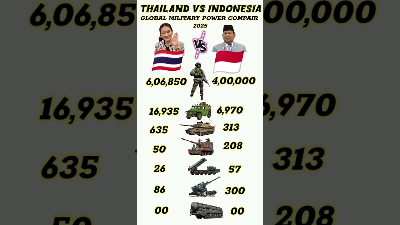 Thailand #military #force #vs#indonesia #military #force #global #military #power #compair #2025