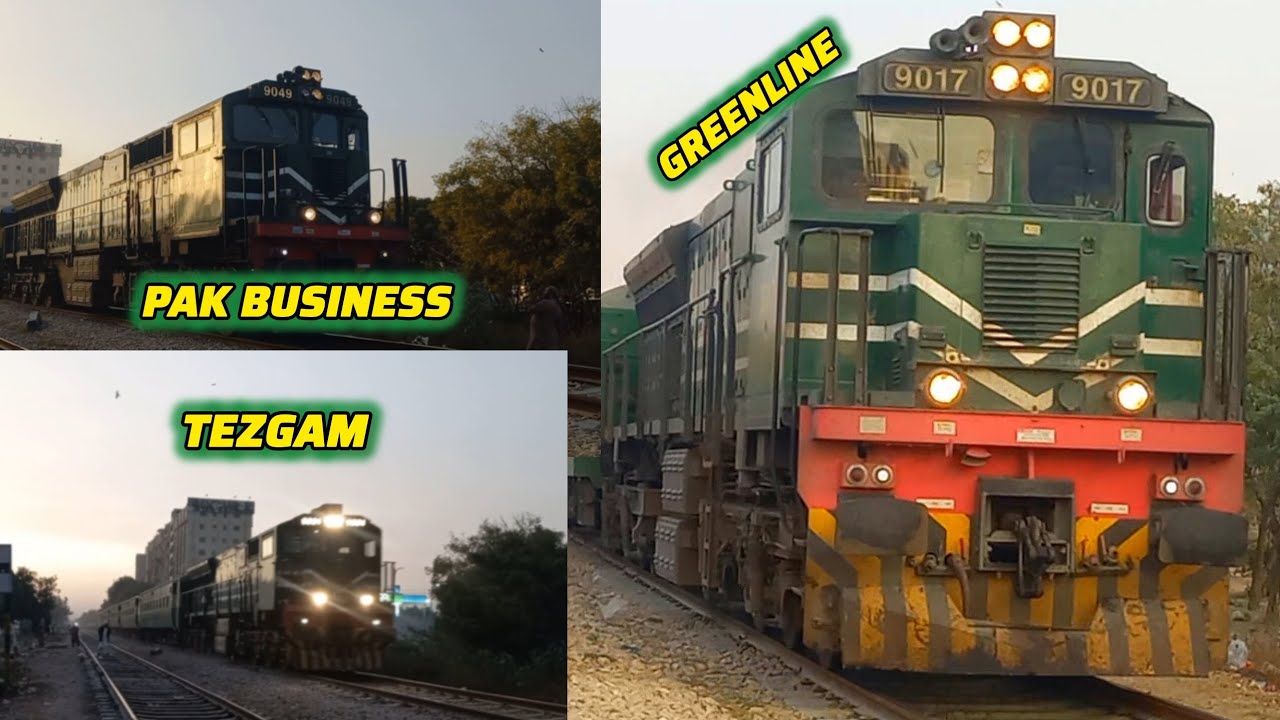 GREENLINE | PAK BUSINESS | TEZGAM | PAKISTAN RAILWAYS | |☆☆☆☆☆BEST TRAINS 