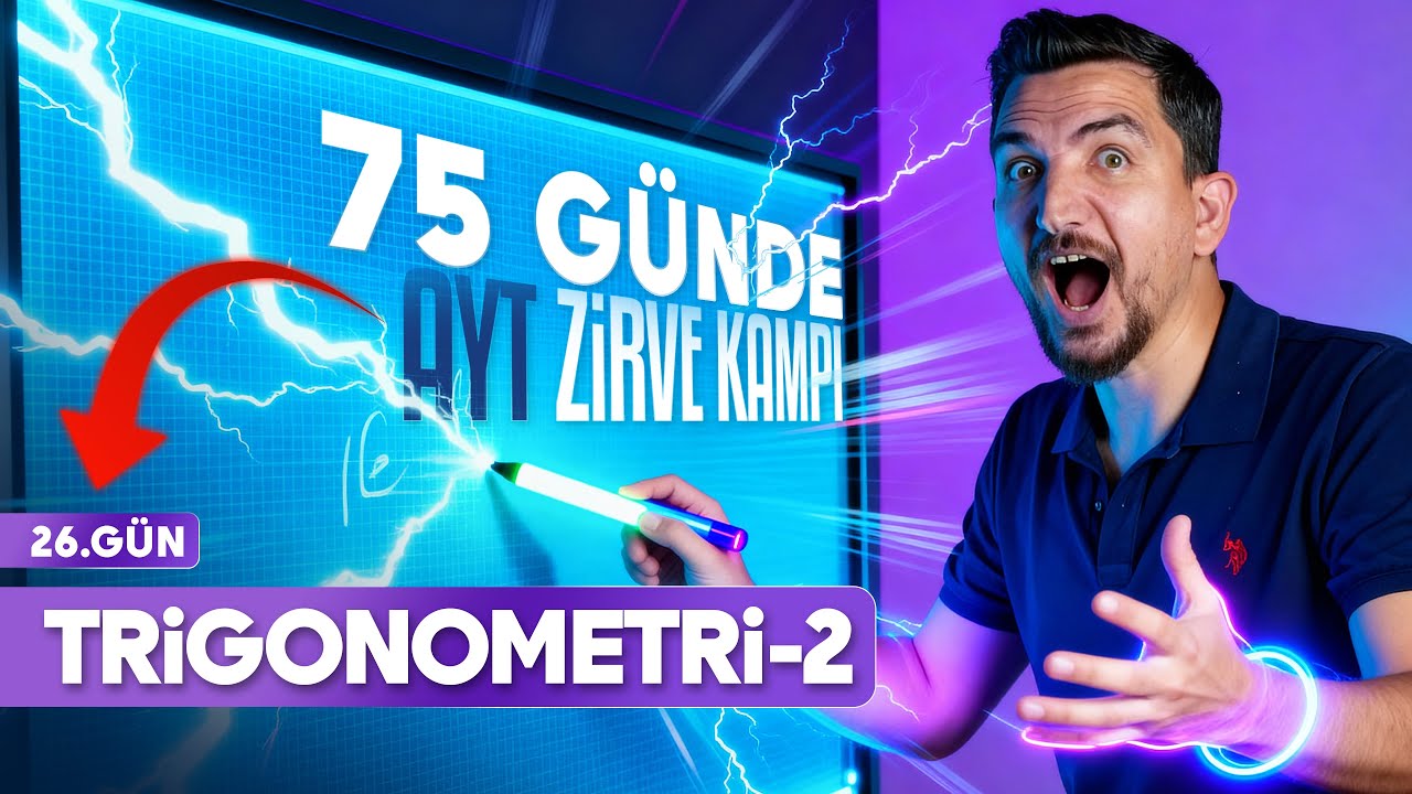 26) AYT MATEMATİK KAMPI (26.GÜN)-TRİGONOMETRİ 2-İLYAS GÜNEŞ 2025