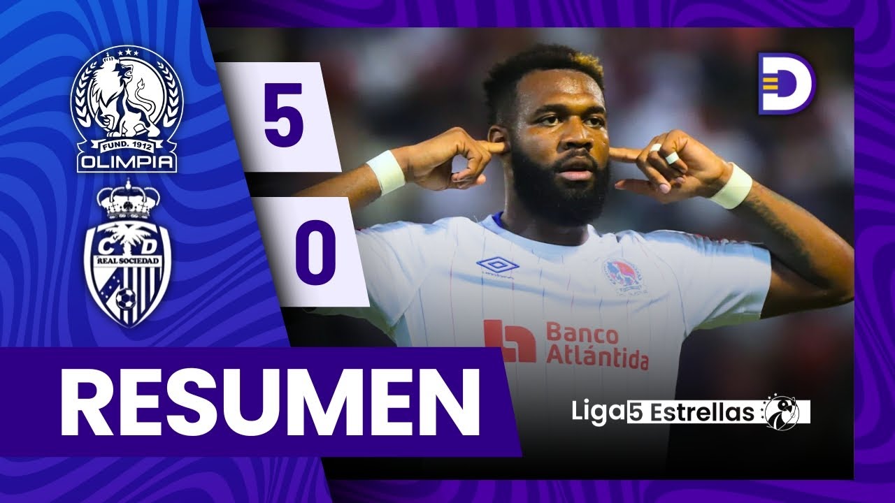 Olimpia 5 - 0 Real Sociedad | Jornada 9 | Liga Nacional - Apertura 2024 - 2025