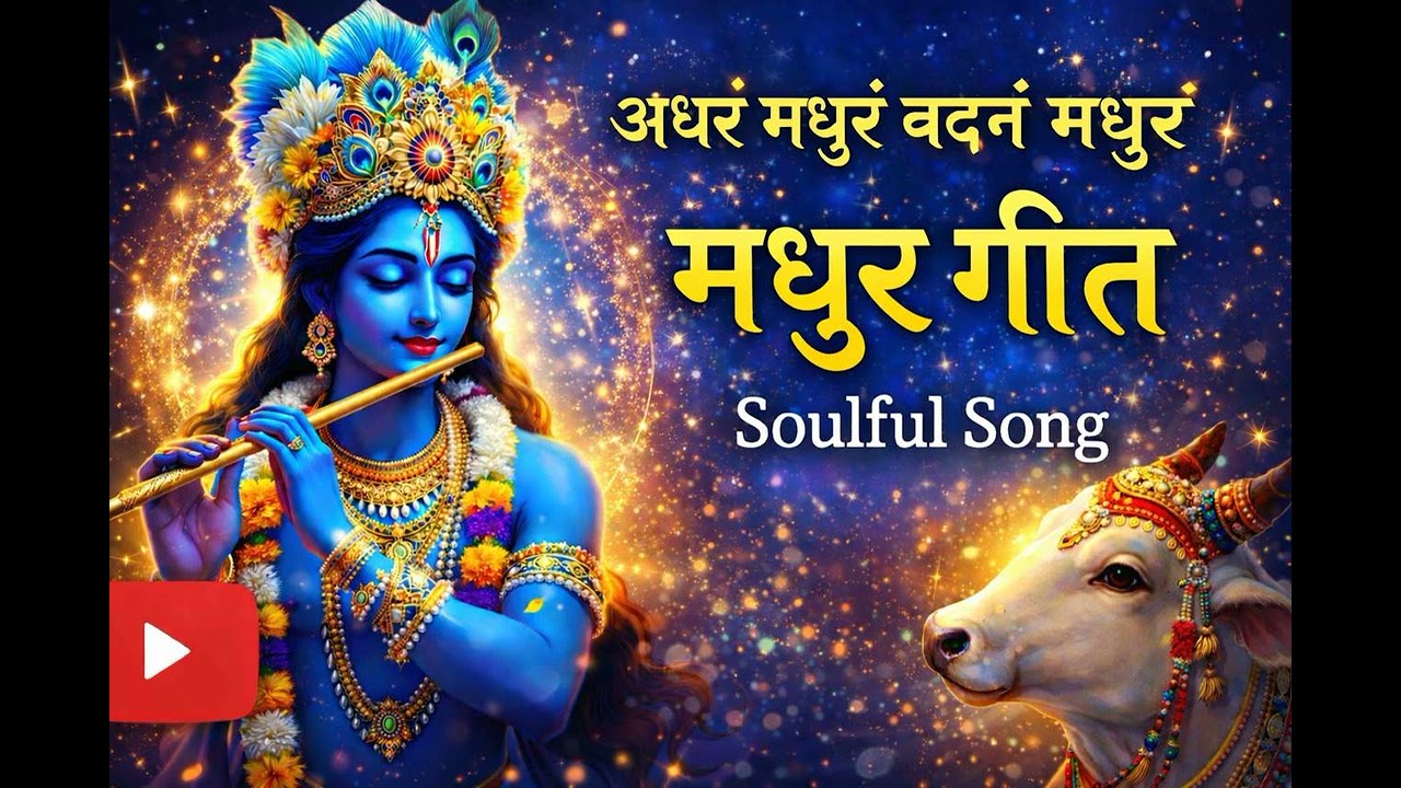 अधरं मधुरं वदनं मधुरं | Madhur Geet | Soulful Song | #krishna #hindisong #bhaktisong #bhajan