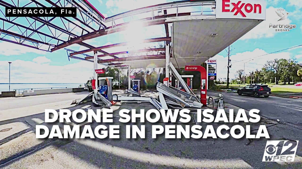 Drone footage shows Hurricane Isaias damage across Florida Panhandle