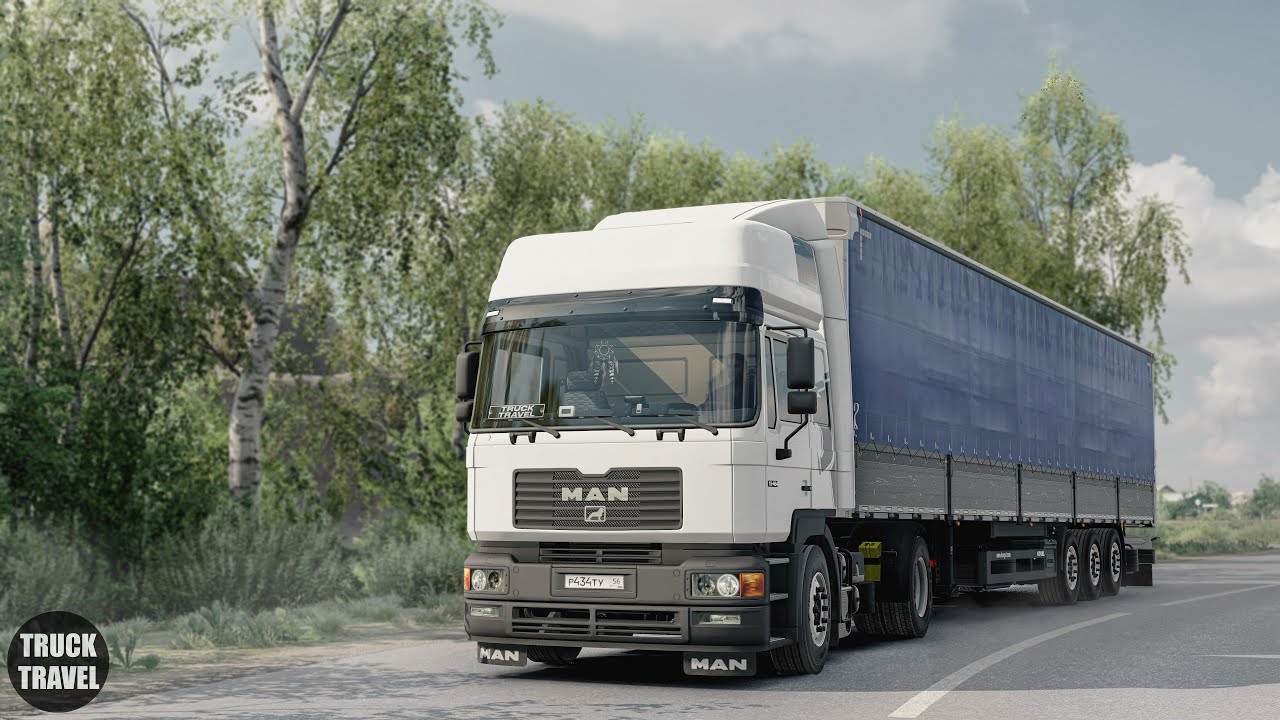 [ETS 2 1.55] Realistic Driving Old Truck | MAN F2000 Evo | PNG 1.15.3 + Reshade | Gameplay 4K