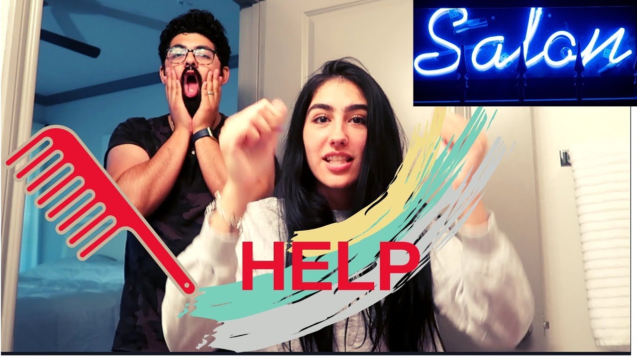 My husband tries doing my hair!!