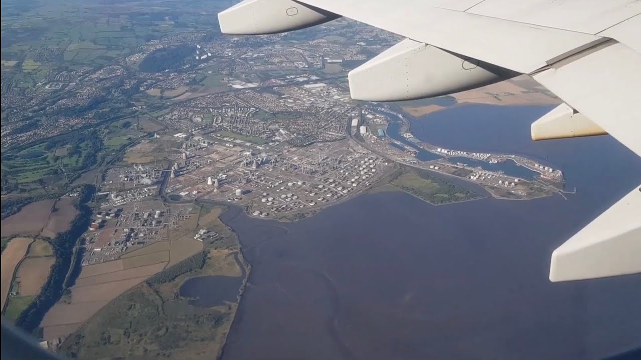 Takeoff from EDI Edinburgh Airport onboard Finnair Embraer ERJ-190
