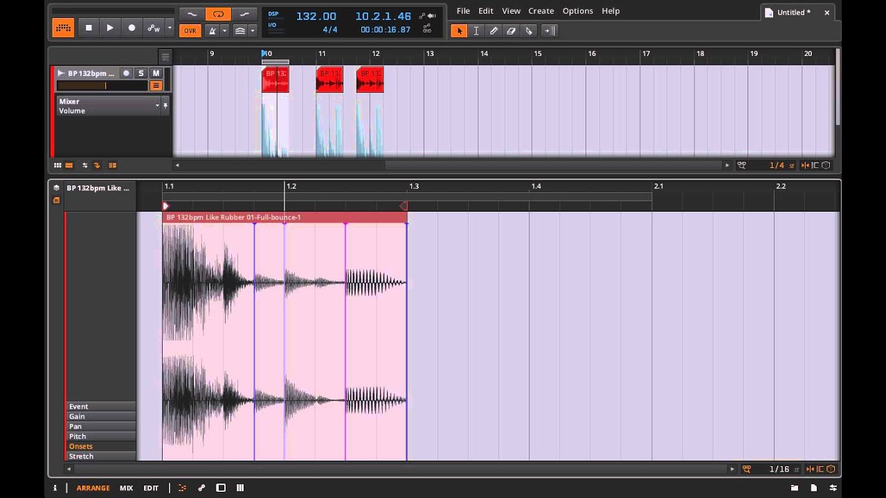 Bitwig Studio & Music Production Course - 3.05 - Audio Clips and Audio Events