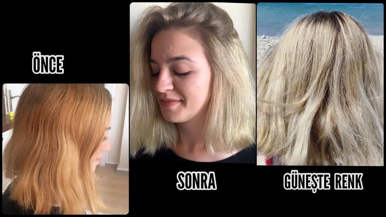 Bakır Saç Nasıl Küllü Sarı Yapılır? | Ombre Görünümlü Saç Boyama | Emine Deligöz
