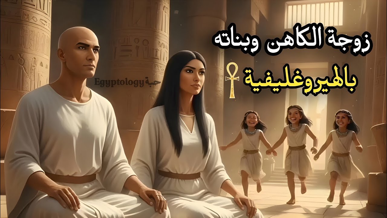 تكلم كالمصري القديم: كيف تقول زوجة الكاهن و بناته؟ 🏺The Priest’s Wife & His Daughters in Hieroglyphs