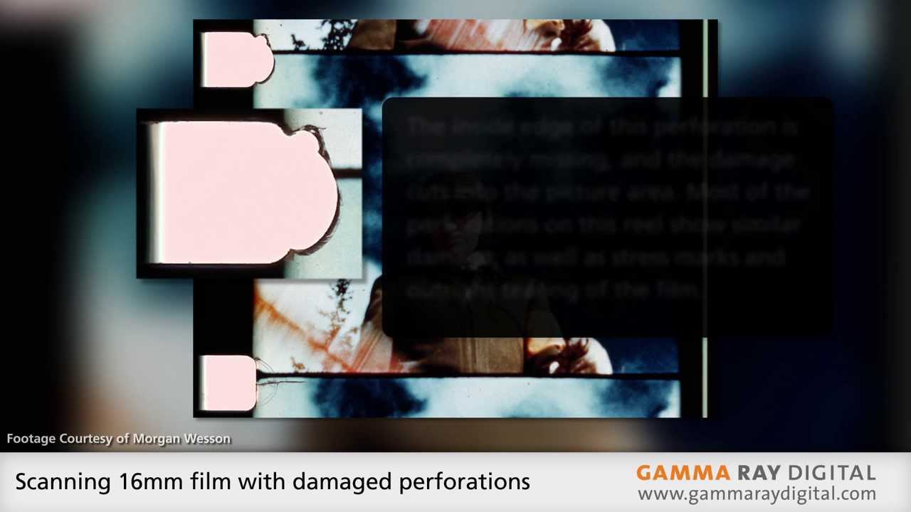 Scanning damaged film on the Lasergraphics ScanStation