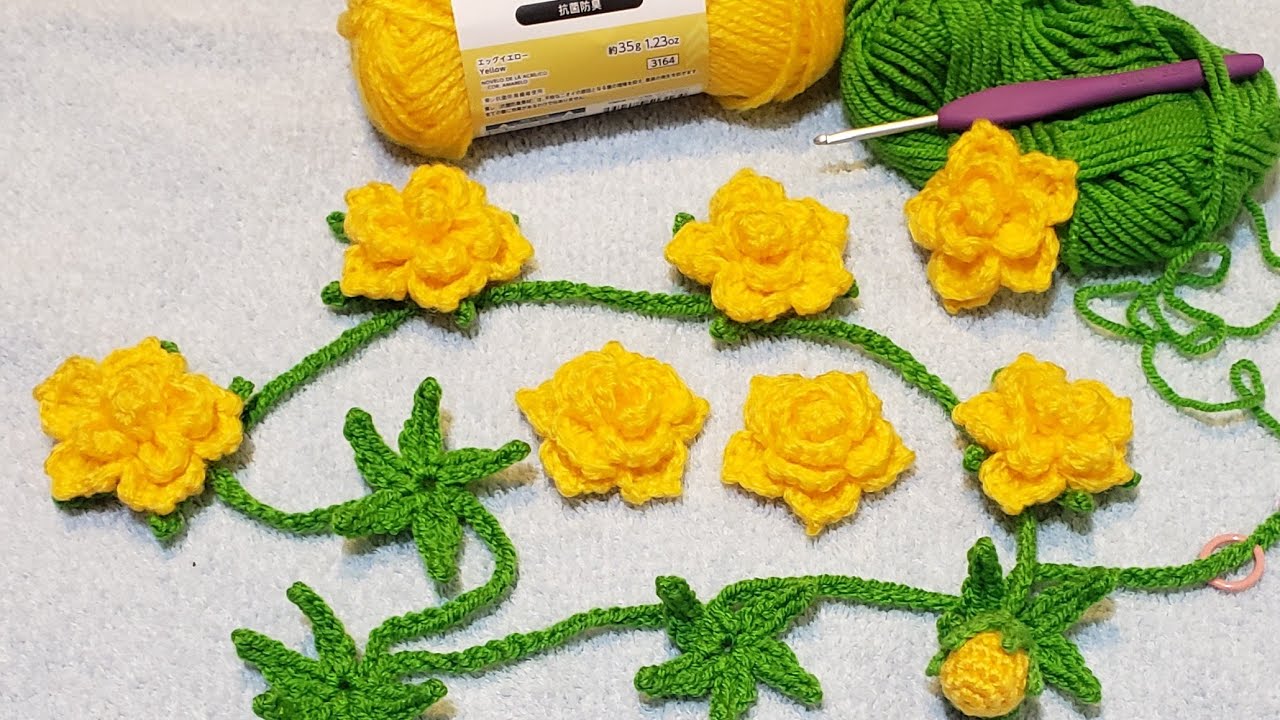Crocheting Floral Door Curtain
