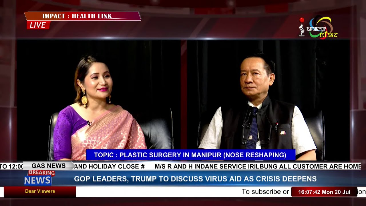 PLASTIC SURGERY IN MANIPUR (NOSE RESHAPING) on Impact Health Link 20 JULY 2020