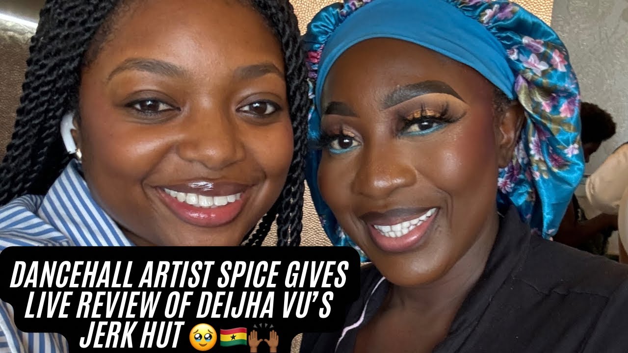 JAMAICAN DANCEHALL ARTIST SPICE TRIES DEIJHA VU’S JERK IN GHANA !!! 🇯🇲🇯🇲🇬🇭🇬🇭