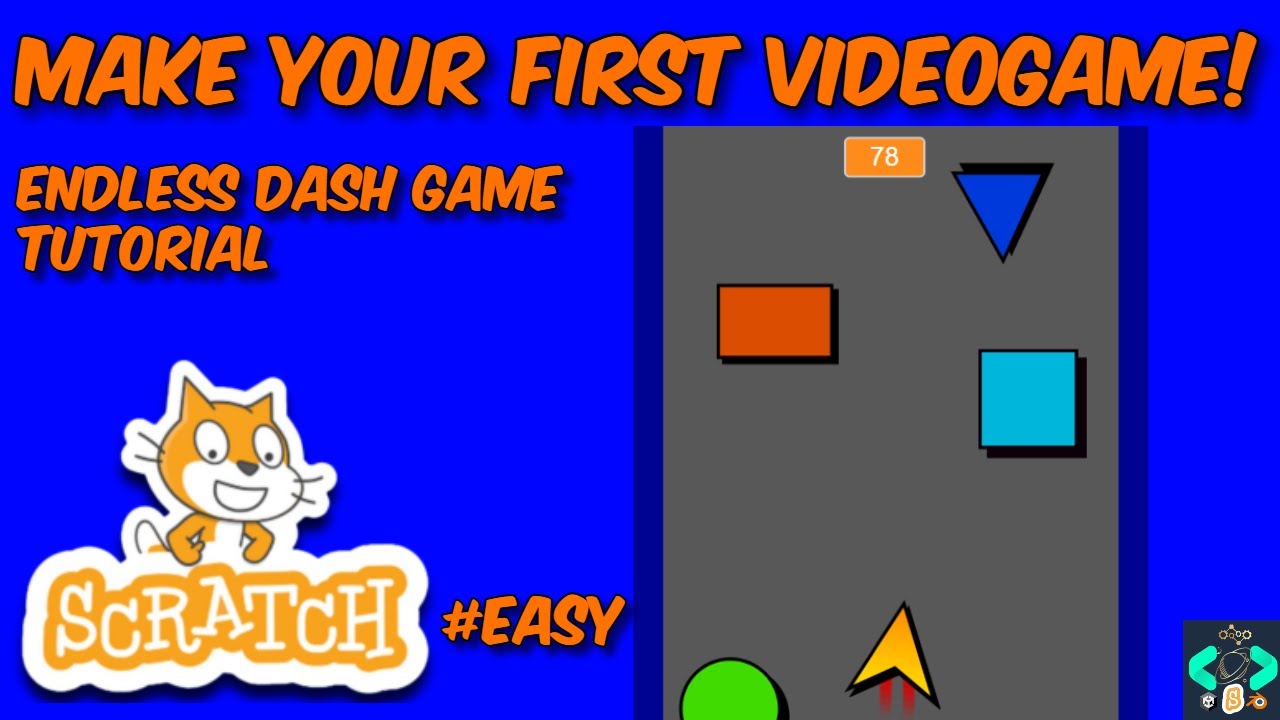 Make You First Videogame in Scratch! || Endless Dash Game tutorial  #easy