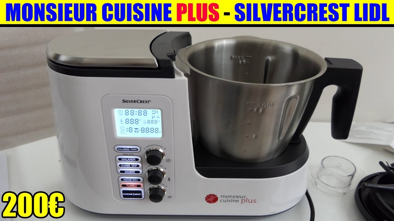 monsieur cuisine plus lidl silvercrest présentation test avis notice forum unboxing skmk 1200