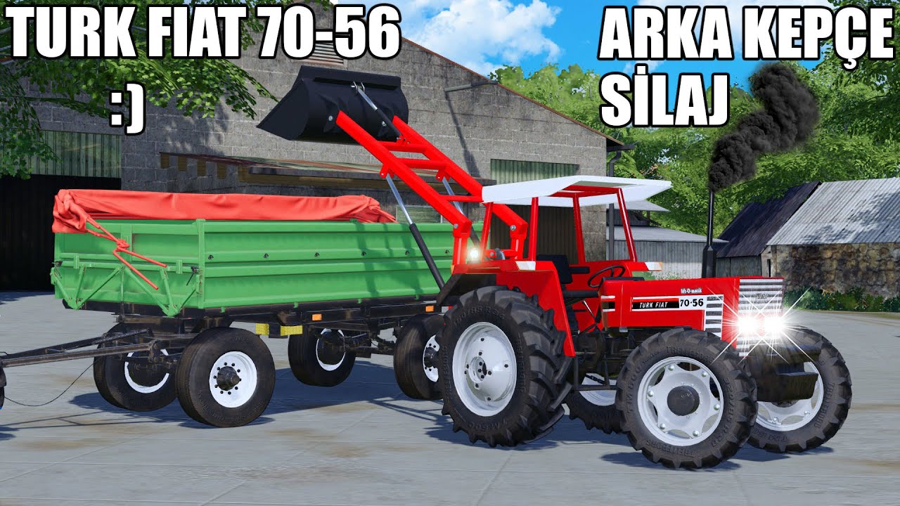 TURK FIAT 70-56 İLE HAYVANLARA SİLAJ VERİYORUM // FARMING SIMULATOR 2019