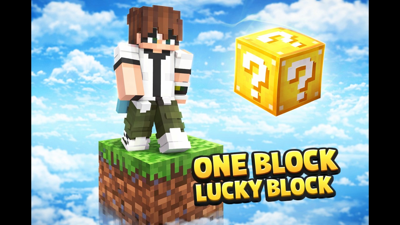 PROBANDO ONE BLOCK LUCKY BLOCK | MI PRIMER VIDEO RESUMEN DEL CANAL